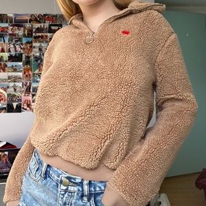 top shop quarter zip